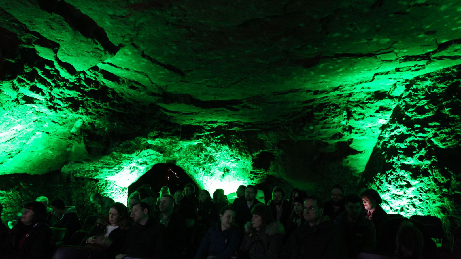 Cinema in Redcliffe Caves in Bristol, part of Bristol Film Festival